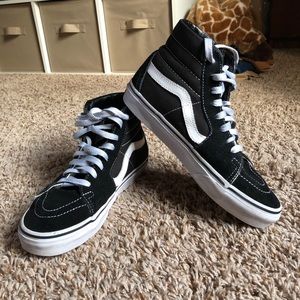 Black and White Hightop Old Skool Vans